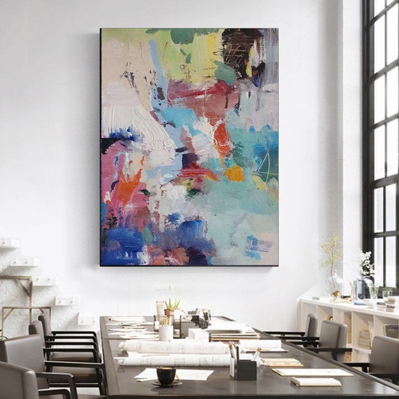 moderne kunst aan de muur